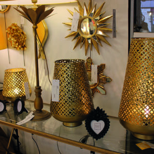 lampes dorées